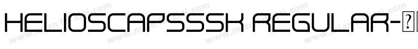 HeliosCapsSSK Regular字体转换